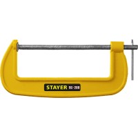 Чугунная струбцина G STAYER 3215-200 3215-200, Чугунная струбцина G , SG-200, 200 мм