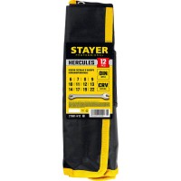 Набор комбинированных гаечных ключей STAYER HERCULES Professional 27081-H12, 12 шт, 6 - 22 мм