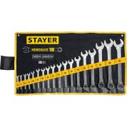 Набор комбинированных гаечных ключей STAYER HERCULES Professional 27081-H18, 18 шт, 6 - 32 мм