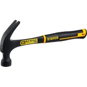 Цельнометаллический столярный молоток-гвоздодёр STAYER Strike 2025-560, Цельнометаллический столярный молоток-гвоздодёр Professional , 560 г