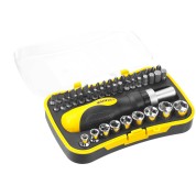 Реверсивная отвертка с насадками STAYER 25084-H46, Compact-46, 46 предм.