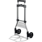 Складная хозяйственная тележка STAYER PROTruck 38755-90, Складная хозяйственная тележка каркас из стали платформа из алюминия , до 90кг, платформа 39х28см, колеса d13см, вес 4кг