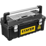 Пластиковый ящик для инструментов STAYER Professional 38003-26, Пластиковый ящик для инструментов , JUMBO-26, 650 x 280 x 270 мм