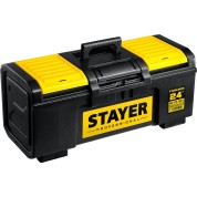 Пластиковый ящик для инструментов STAYER Professional 38167-24, Пластиковый ящик для инструментов , TOOLBOX-24, 590 х 270 х 255