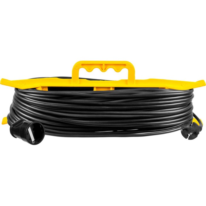 Силовой удлинитель-шнур на рамке STAYER 55018-50 55018-50, Силовой удлинитель-шнур на рамке , MF-207, 2 x 0 мм2, 50 м, 2200 Вт