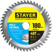 Пильный диск по алюминию STAYER Multi 3685-180 3685-180-30-48, Пильный диск по алюминию Material супер чистый рез -30-48, 180 x 30/20 мм, 48Т