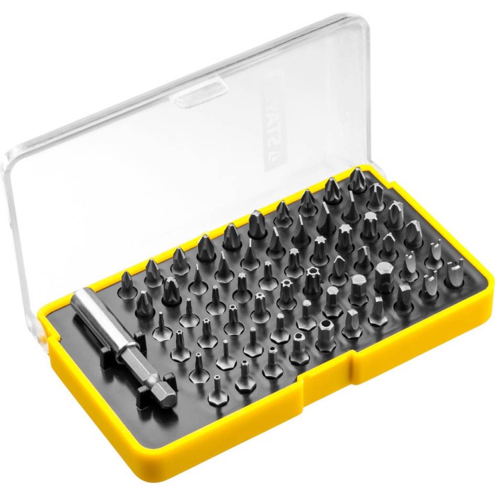 Набор бит с магнитным адаптером STAYER 26084-H61, 61 шт