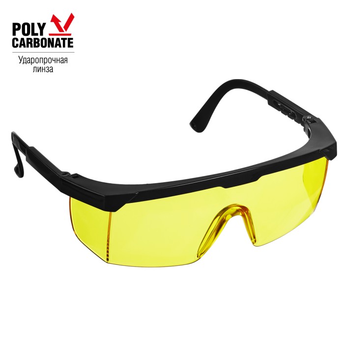 Защитные очки STAYER OPTIMA открытого типа моностекло с дополнительной боковой защитой 2-110453
