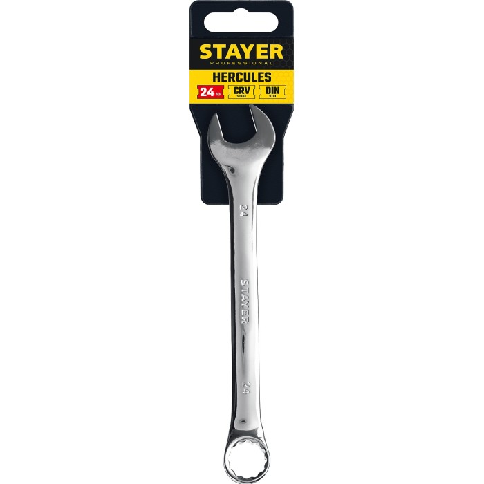 Комбинированный гаечный ключ STAYER HERCULES 27081-24, Комбинированный гаечный ключ Professional , 24 мм