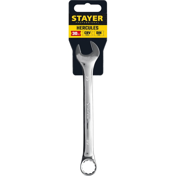 Комбинированный гаечный ключ STAYER HERCULES 27081-30, Комбинированный гаечный ключ Professional , 30 мм