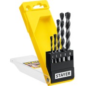 Набор сверл по бетону STAYER Hercules Professional 2915-H5, 5 шт: d 4-5-6-8-10 мм