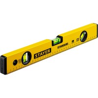 Уровень STAYER STANDARD 3460-040, Уровень с линейкой , 400 мм