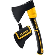 Кованый топор STAYER FIBERGLASS с чехлом Professional 2062-06P, 600/800 г, 350 мм