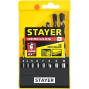 Набор сверл по бетону STAYER Hercules Professional 2915-H8, 8 шт: d 3-4-5-6-7-8-9-10 мм