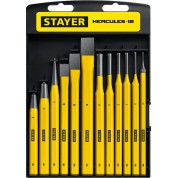 Набор зубил и кернеров в пластиковом держателе STAYER Hercules Professional 21077-H12, 12 предметов