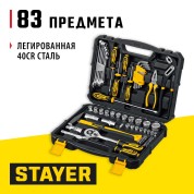 Универсальный набор инструмента STAYER Professional 27710-H83, UNIVERSAL 83, 83 предм.