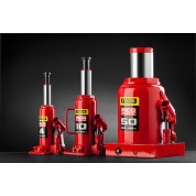 Бутылочный гидравлический домкрат STAYER RED 43160-8, Бутылочный гидравлический домкрат FORCE Professional , 8 т, 230 - 457 мм