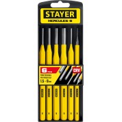 Набор выколоток в пластиковом держателе STAYER Hercules Professional 21077-H6, 6 предметов