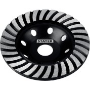Сегментированная алмазная шлифовальная чашка STAYER 33380-125 33380-125, Сегментированная алмазная шлифовальная чашка , d 125 мм