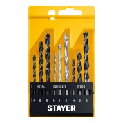 Набор комбинированных сверл STAYER 29720-H9, Combi 9 предметов