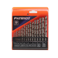 Набор сверл по металлу Patriot (1.0-10.0мм, 19шт.)