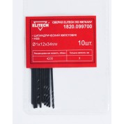 Сверло HSS ELITECH 1.0х34 1шт 1820.099700