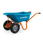 Тачка садовая GRINDA GP-22 двухколесная 110 л / 220 кг