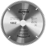 Диск пильный ELITECH 216х30 100зуб алюминий 1820.116600