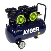 Компрессор безмасляный малошумный AYGER OFC510-50