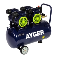 Компрессор безмасляный малошумный AYGER OFC510-50