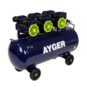 Компрессор безмасляный малошумный AYGER OFC630-100