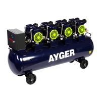Компрессор безмасляный малошумный AYGER OFC850-150