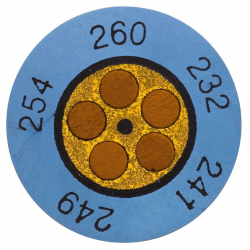 Круглые термоиндикаторы Testo Testoterm измерительный диапазон +60 … +82 °C