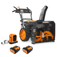 Аккумуляторный снегоуборщик Villartec WA6261 SET АКБ AM608 (2шт) + ЗУ AC604