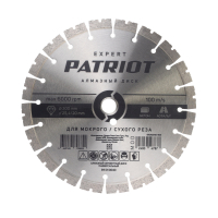 Диск алмазный сегментный (300х25 мм) Patriot 