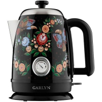 Чайник  GARLYN Flower Grace  K-400, черный