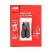 Биты ELITECH PH1 25мм 2шт 1820.144900