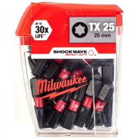 Биты для шуруповерта Milwaukee Shockwave Impact Duty TX25 х 25 мм (25шт)