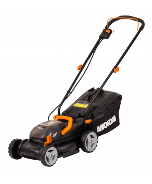 Газонокосилка аккумуляторная WORX WG779E.1, 40В, 34 см, 2*4 Ач, двойное ЗУ 2x2A