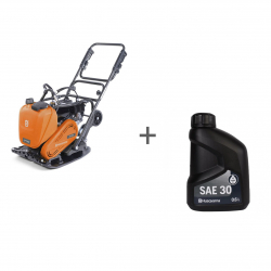 Виброплита прямоходная Husqvarna (Atlas Copco) LF100LAT + масло в подарок!