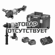 Набор DeWALT DCK2016T2T аккумуляторная дрель-шуруповерт DCD999, 18 В и угловая шлифмашина DCG418, 54 В, c 2 АКБ 6 Ач и ЗУ, в кейсе