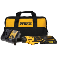 Аккумуляторный угловой гайковерт DEWALT, 18 В, с трещоткой, 95 Нм, 250 об/мин, с АКБ 2 Ач и ЗУ, в сумке, DCF512D1