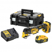 Аккумуляторный бесщеточный многофункциональный инструмент DEWALT, 18 В, 20000 кол/мин, с 2 АКБ 5 Ач и ЗУ, в кейсе TSTAK, DCS356P2