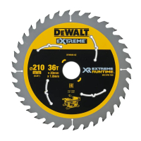 Диск пильный DEWALT EXTREME Runtime, 210*30 мм, 36 зубьев, DT99566