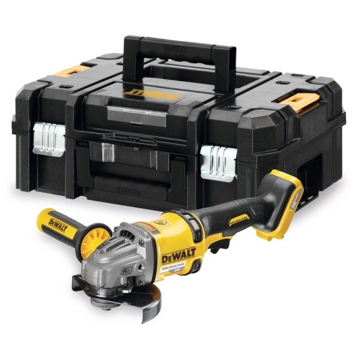 Аккумуляторная угловая шлифмашина DEWALT DCG414NT, 54 В, 125 мм, 9000 об/мин, без АКБ и ЗУ, в кейсе TSTAK (DCG414NT-XJ) (Уценка)