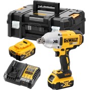 Аккумуляторный гайковерт DeWALT DCF897P2T, 18 В, с 2 АКБ 5 Ач и ЗУ, в кейсе TSTAK