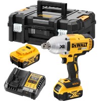 Аккумуляторный гайковерт DeWALT DCF897P2T, 18 В, с 2 АКБ 5 Ач и ЗУ, в кейсе TSTAK