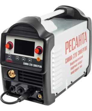 Полуавтоматический сварочный аппарат инверторного типа Ресанта САИПА-220 СИНЕРГИЯ