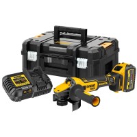 Аккумуляторная угловая шлифмашина DeWALT DCG409T1, 18/54 В, с АКБ 6 Ач и ЗУ, в кейсе TSTAK