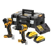 Набор аккумуляторный DEWALT DCK2050H2T, 18 В: дрель-шуруповерт DCD805 + шуруповерт DCF850, с 2 АКБ 5 Ач и ЗУ, в кейсе TSTAK